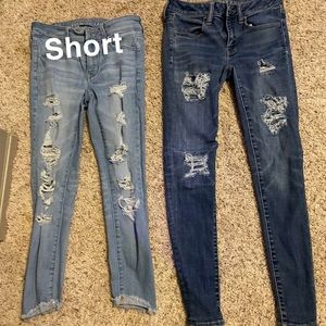 American Eagle ripped jeans